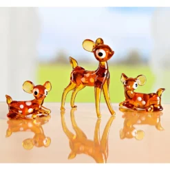 Deko Glasfigur "Rehkitz" stehend