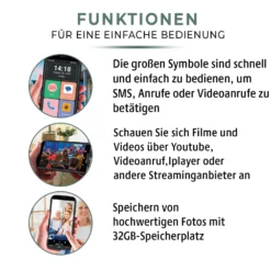 4G-Smartphone einfach bedienbar Bergström