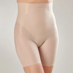 High-Waist-Panty mit Kühleffekt beige