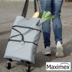 Maximex Einkaufstrolley 3in1, faltbare Einkaufshilfe