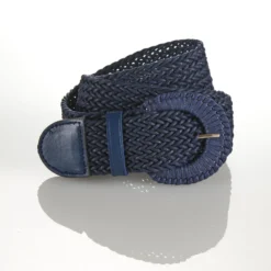 Stretch-Gürtel sand + navy 2er-Set