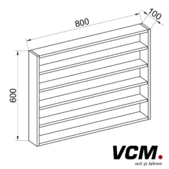 VCM Küchenregal "Esaldi L" Buche